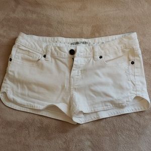 Juniors denim white shorts